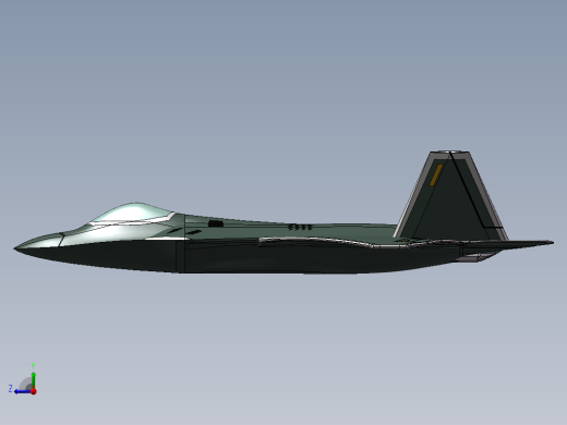 F22猛禽战斗机右视缩略图