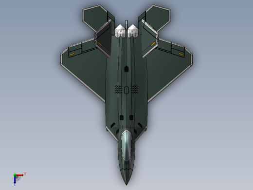 F22猛禽战斗机俯视缩略图