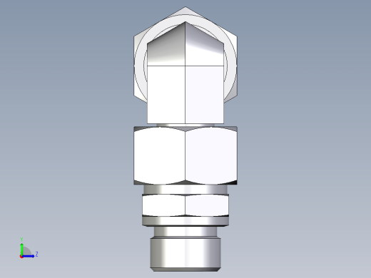 卡套式工业通用硬管接头EO_Assembled_adjustable_standpipe_elbow_EVW18LM71左视缩略图