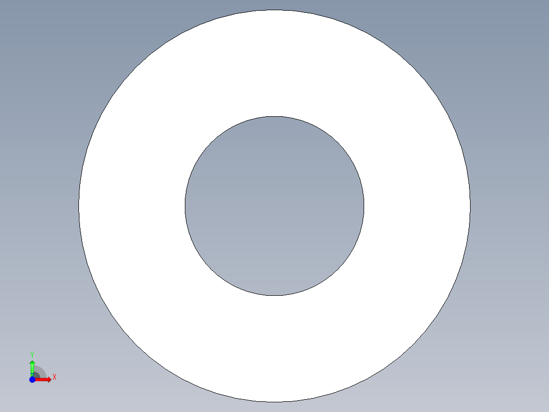 M3 screw size FLAT WASHER.x_t前视图