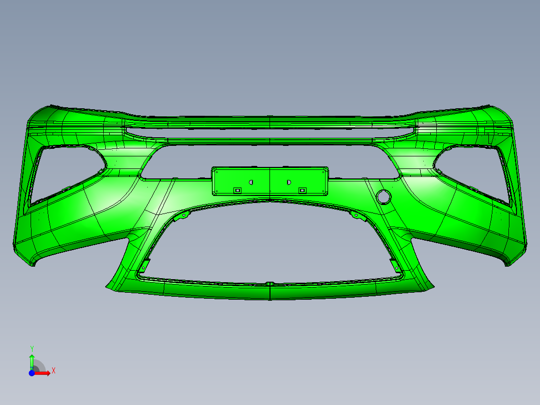 汽车保险杠前视图