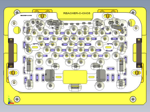 REACHER-C笔记本CNC工装夹具三维模型-CNC5-0614前视缩略图