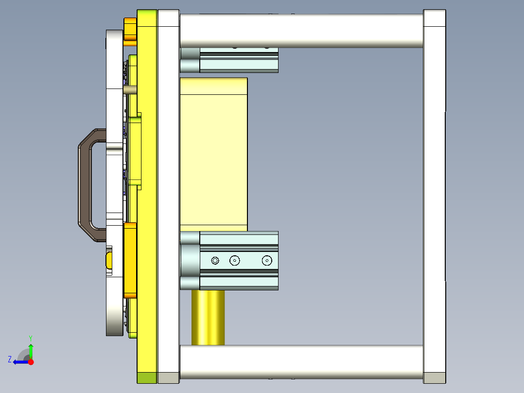 REACHER-C笔记本CNC工装夹具三维模型-CNC5-0614右视图
