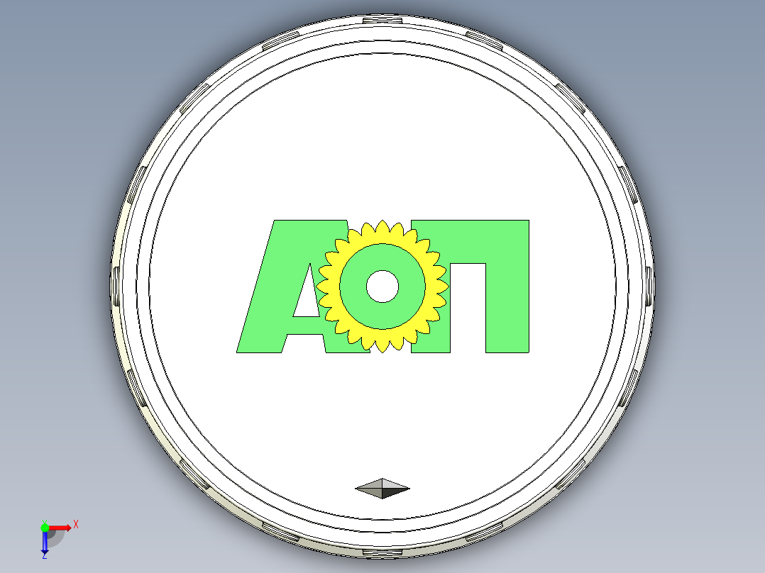 瓶盖、盖子(26)俯视图