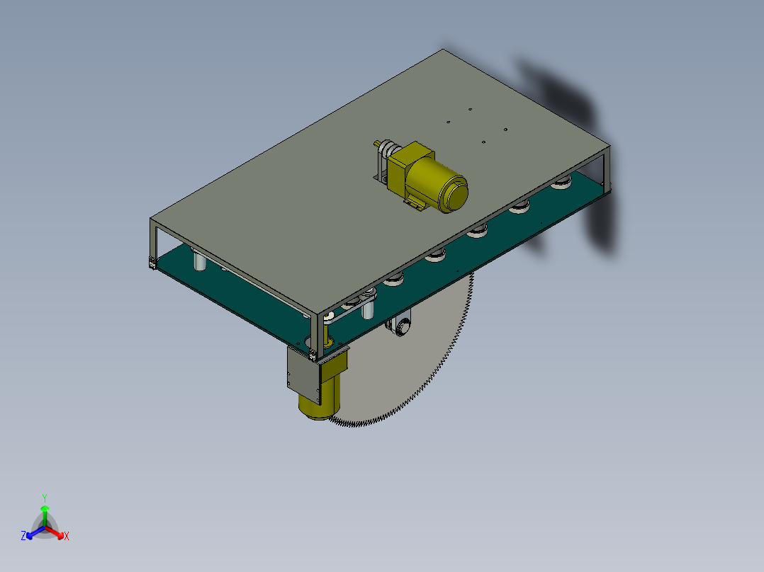 小型全自动杀鱼机Creo4正等轴测图