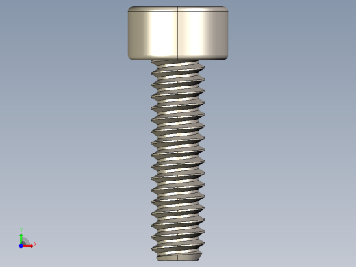 Screw_DIN_912_M1.6x6F_A2.STEP公制内六角螺钉前视缩略图