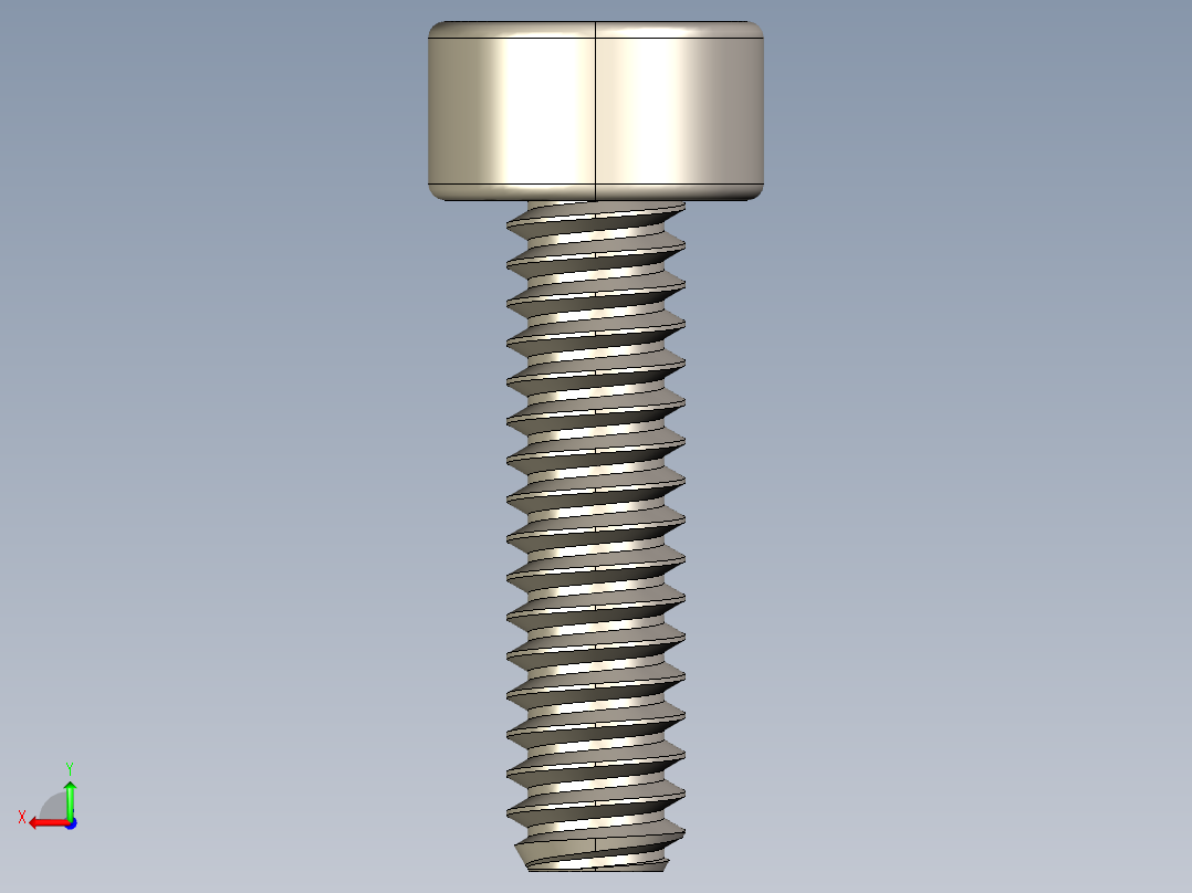 Screw_DIN_912_M1.6x6F_A2.STEP公制内六角螺钉后视图