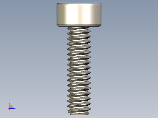Screw_DIN_912_M1.6x6F_A2.STEP公制内六角螺钉左视缩略图