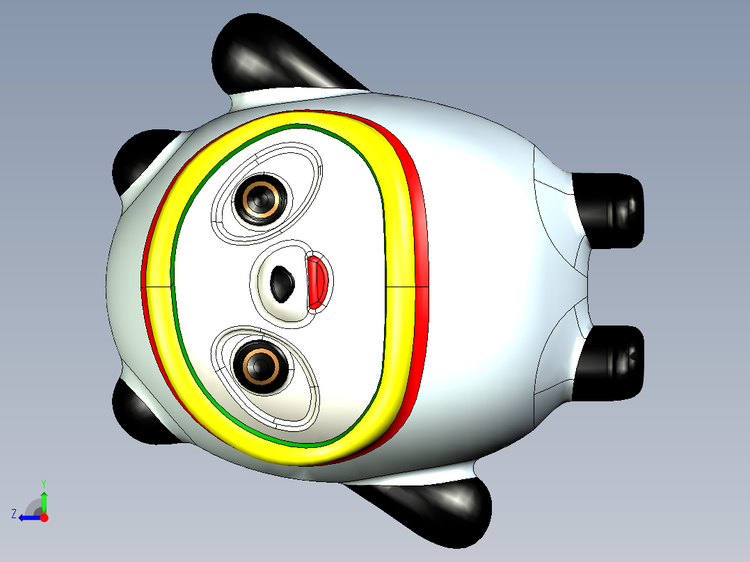 冰墩墩加工右视图