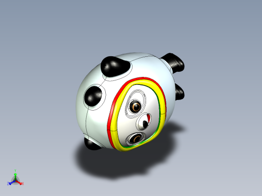 冰墩墩加工正等轴测缩略图