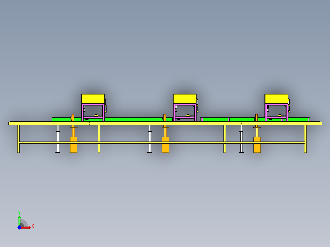 自动打包机前视图