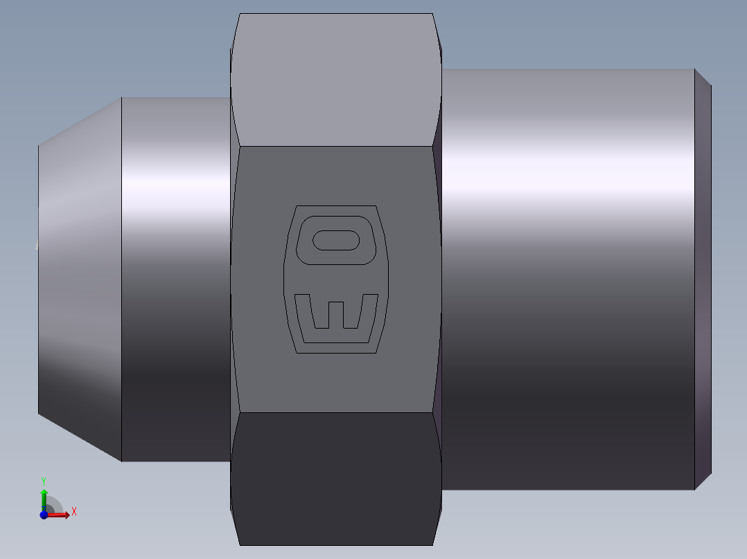 焊接直接头、1DW-22-14前视图
