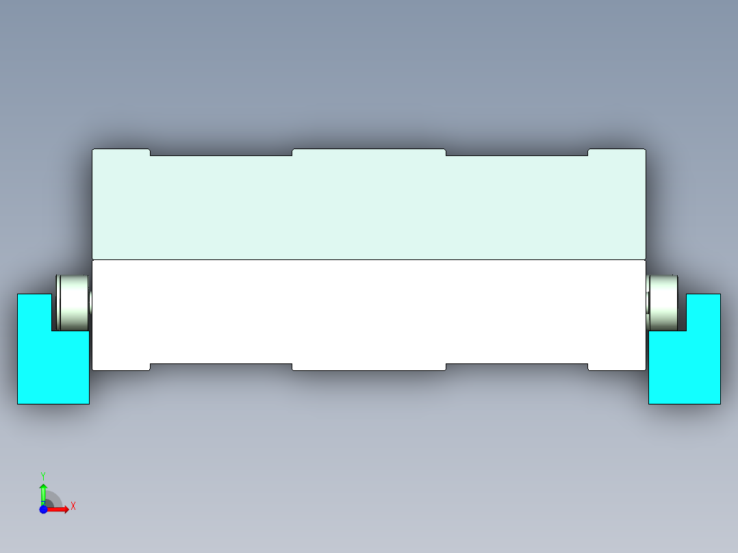 轨道小车设计前视图