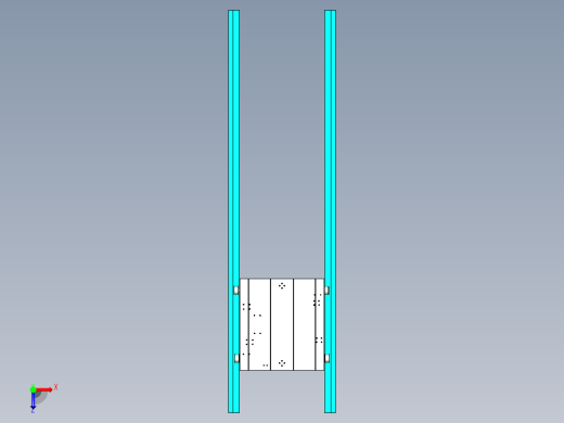 轨道小车设计俯视缩略图