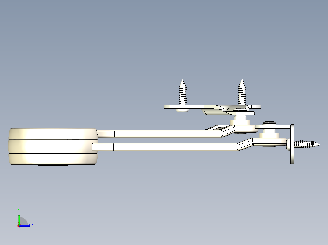随意停（任意停）橱柜门支撑左视图