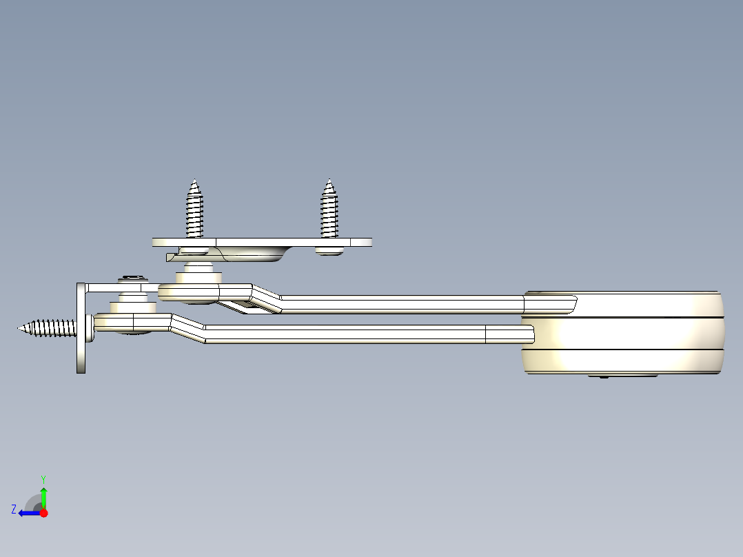 随意停（任意停）橱柜门支撑右视图