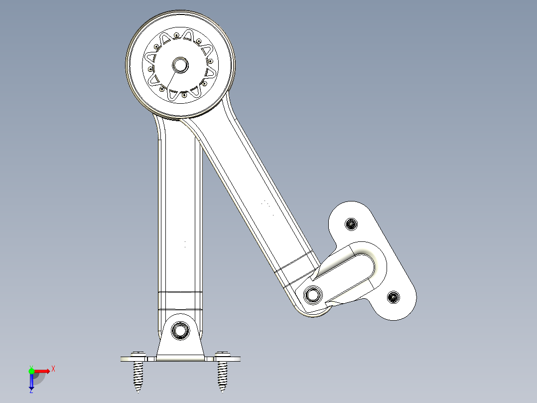 随意停（任意停）橱柜门支撑俯视图