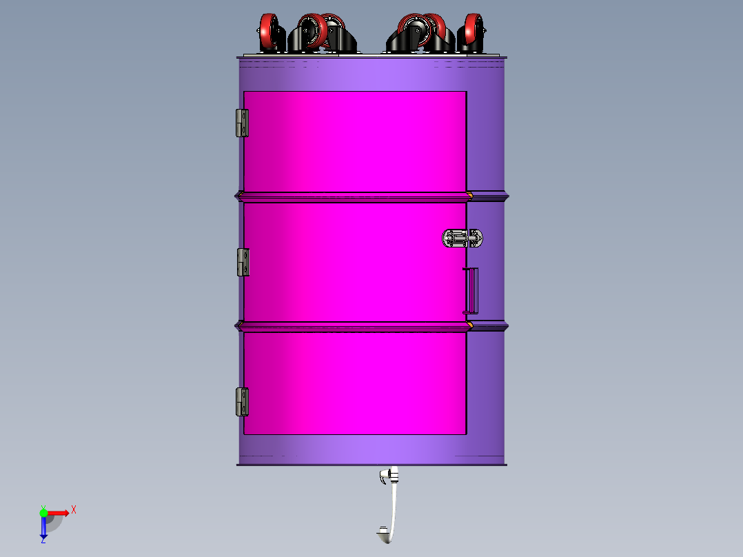 A2004010-鼓形洗手盆  鼓形制造的洗手盆俯视图