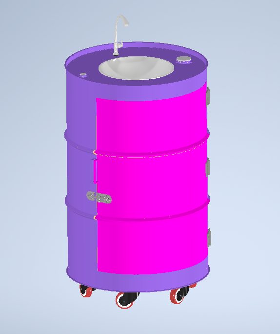 A2004010-鼓形洗手盆  鼓形制造的洗手盆