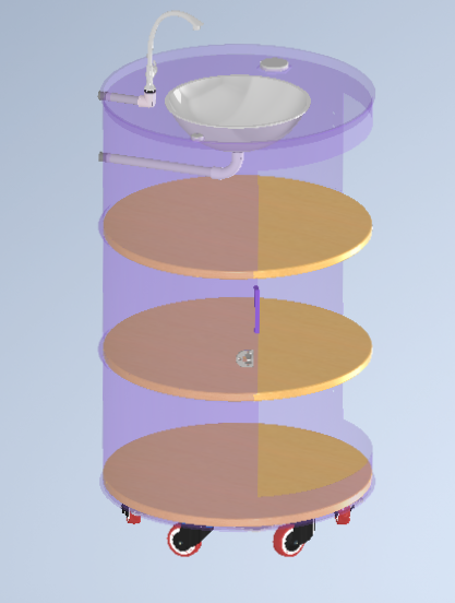A2004010-鼓形洗手盆  鼓形制造的洗手盆