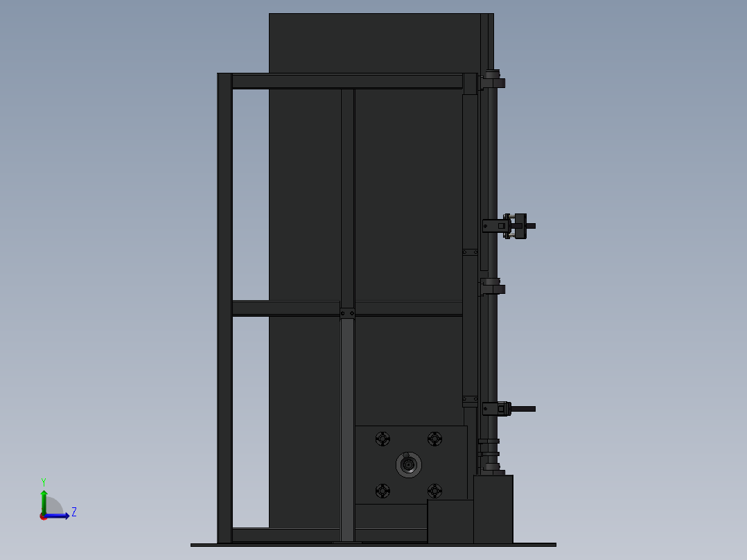 冰箱门开启疲劳检测机step左视图