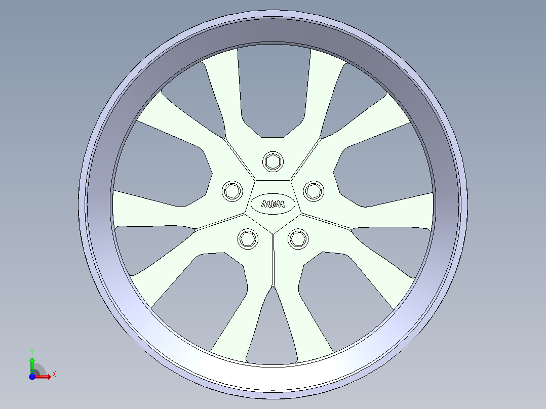 轮毂、轮胎(54)前视图