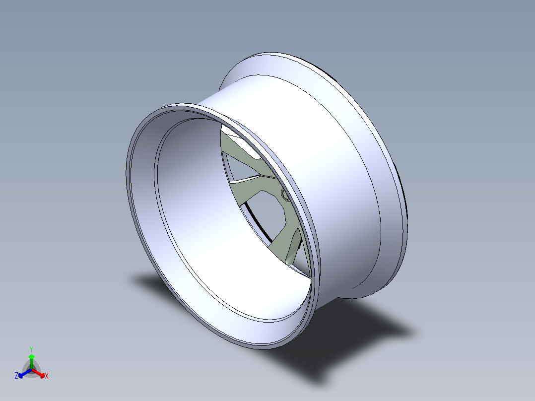 轮毂、轮胎(54)正等轴测图