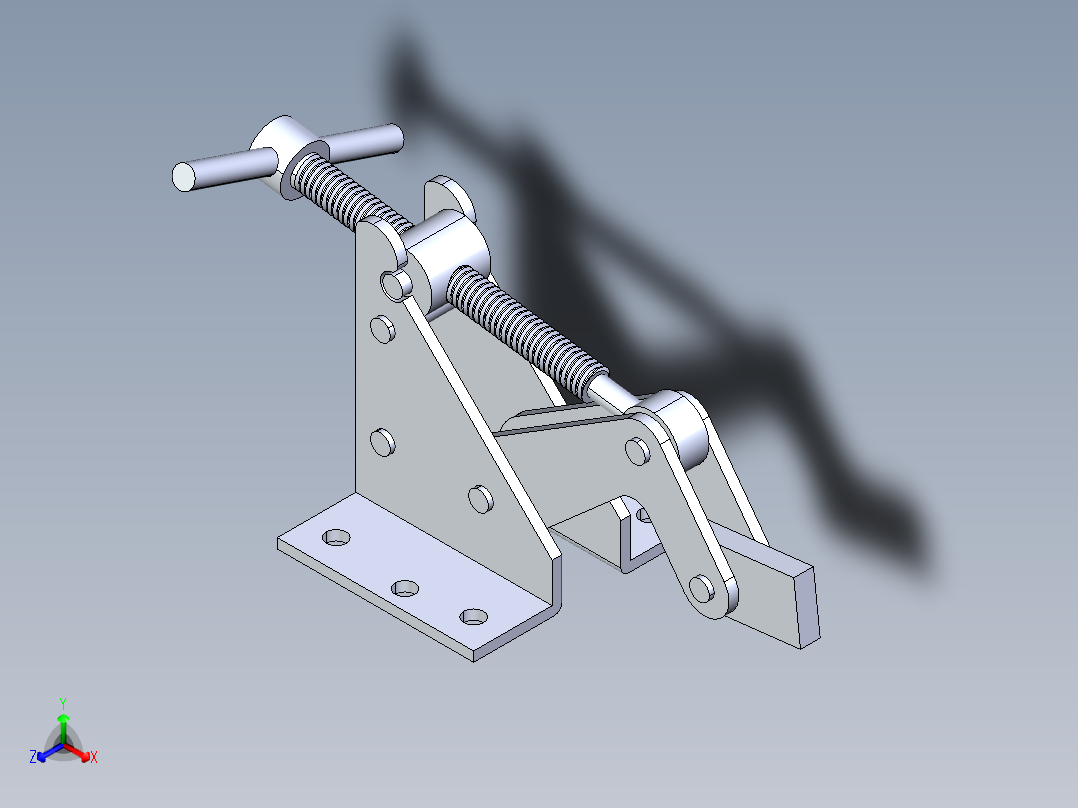 轴组件正等轴测图