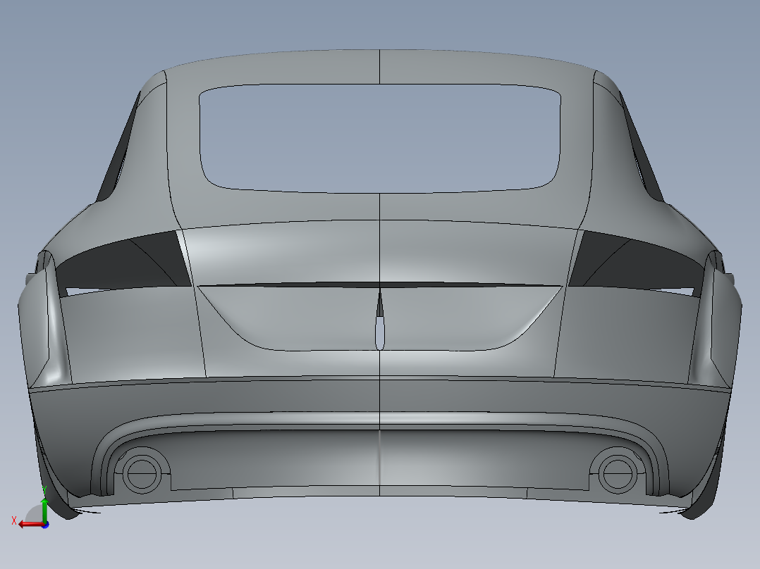 奥迪TT外壳后视图