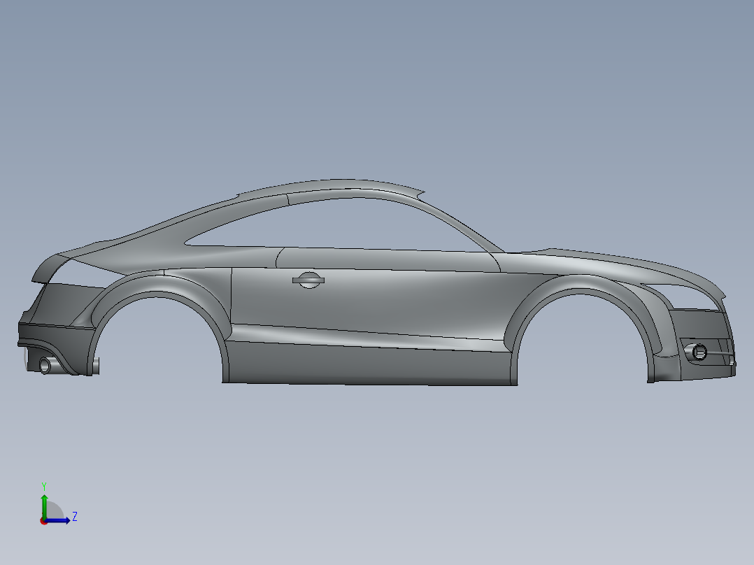 奥迪TT外壳左视图