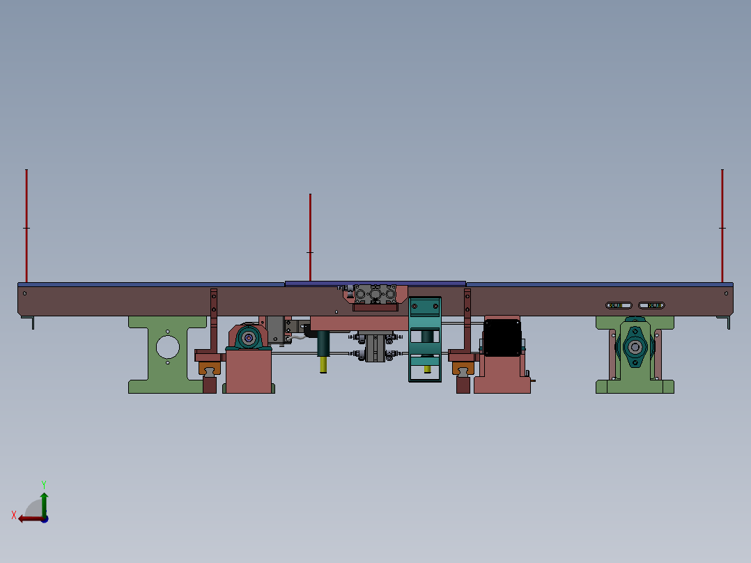 1.09米宽度可调输送机后视图