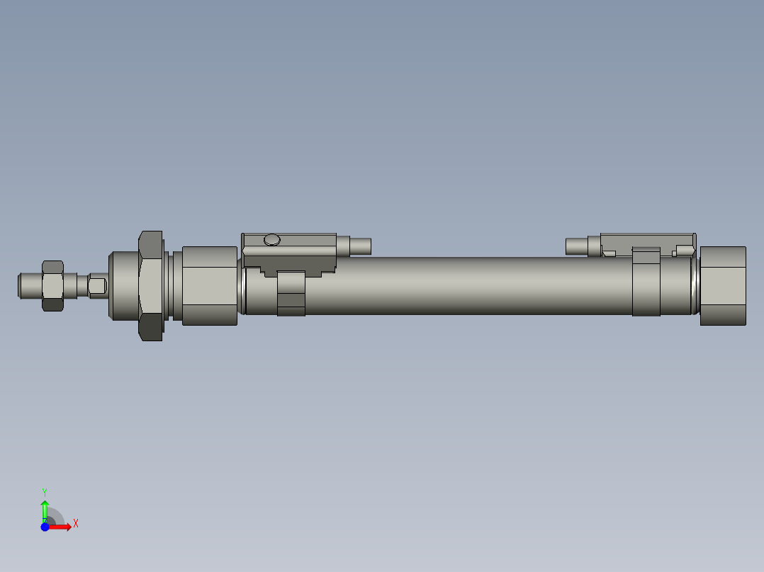 进料推料气缸MI12x80SU_0_+_CS1-M-2_前视图