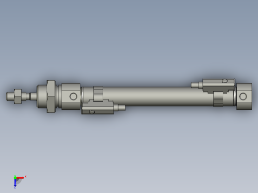 进料推料气缸MI12x80SU_0_+_CS1-M-2_俯视缩略图