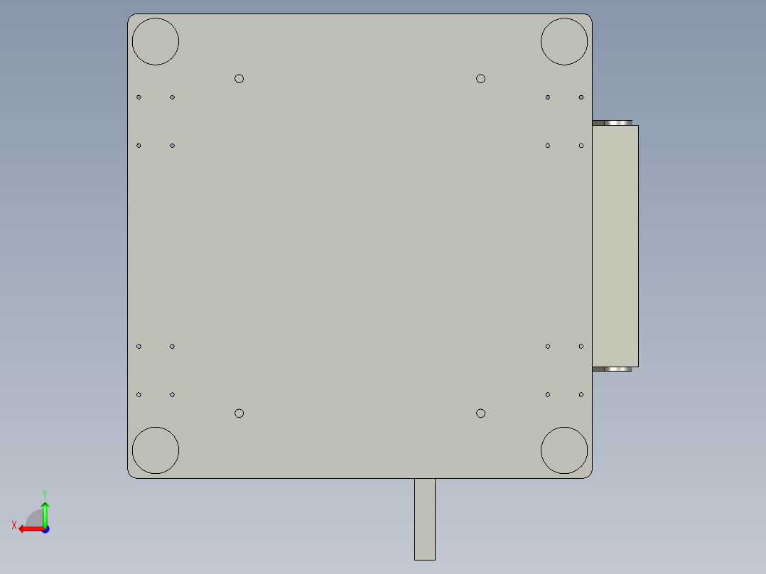 双边自动送料裁断机后视图