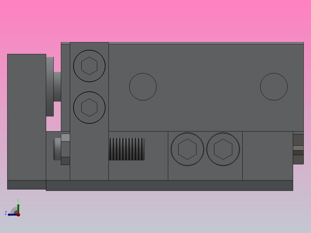气动滑台HMXS20系列[HMXS20-20AS]右视图