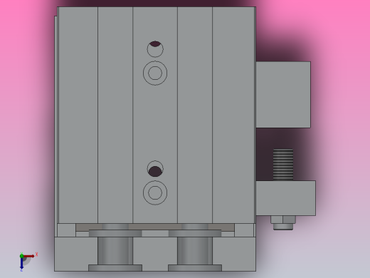 气动滑台HMXS20系列[HMXS20-20AS]俯视缩略图