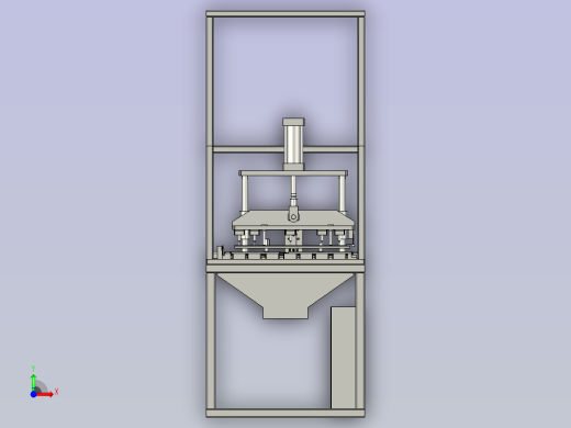 汽车门窗外水切密封条冲孔模设计前视缩略图