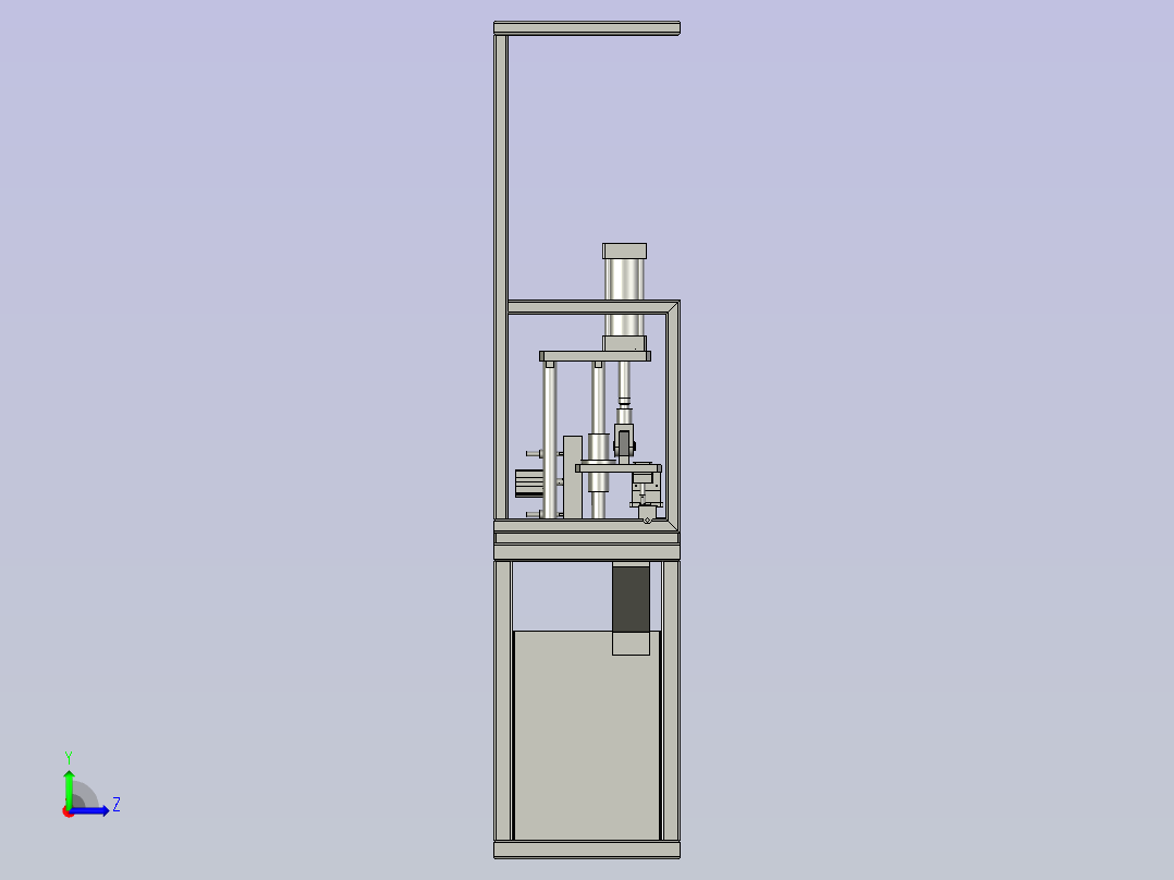 汽车门窗外水切密封条冲孔模设计左视图