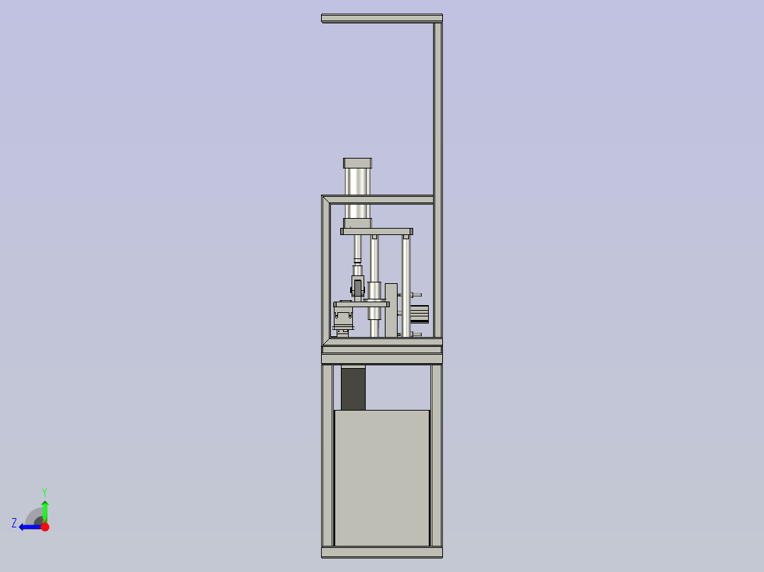 汽车门窗外水切密封条冲孔模设计右视图