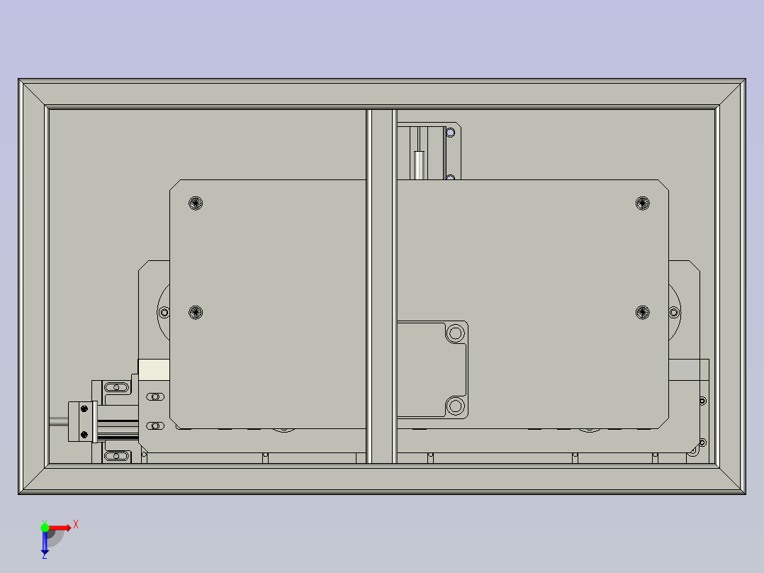 汽车门窗外水切密封条冲孔模设计俯视图