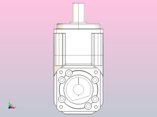 鑫松PBR090-L1-S2-P1-19-70-90-M6斜齿行星减速机前视缩略图