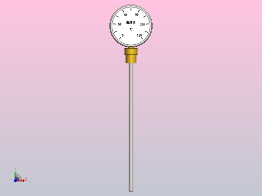 WSS-411双金属温度计L=300前视缩略图