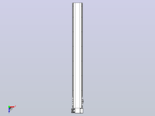 皮带直线轴半封闭可选导轨TPA-HNB-140D-120-L1200-RP-Y-P40-N3俯视缩略图