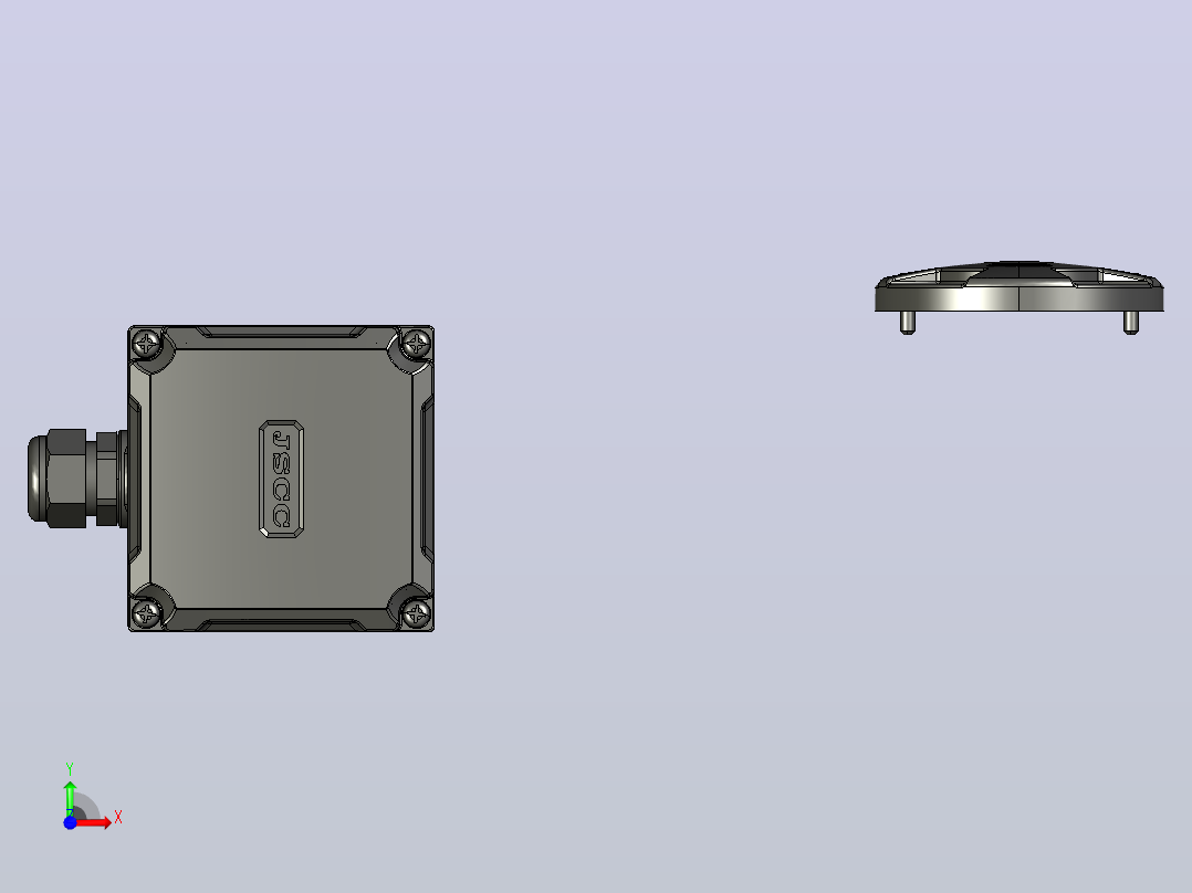 变频减速电机F370RC-L-5～120前视图
