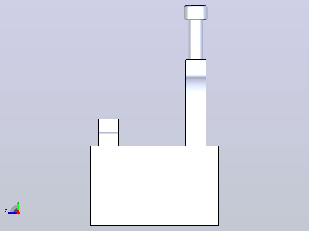 V型压块夹具右视图