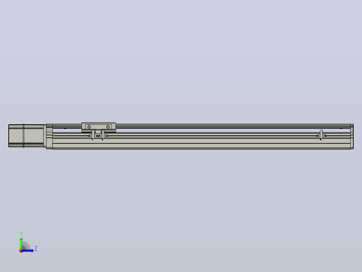 SYS12-BC-550-200W滚珠花健、支撑座、滚珠丝杠、交叉导轨、直线模组.STEP左视缩略图