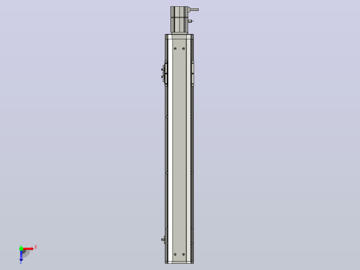 SYS12-BC-550-200W滚珠花健、支撑座、滚珠丝杠、交叉导轨、直线模组.STEP俯视缩略图