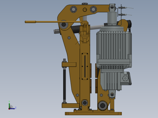 YP32系列电力液压盘式制动器YP32-3000-900×30-ⅡA-CL.RL.WL.HL左视缩略图