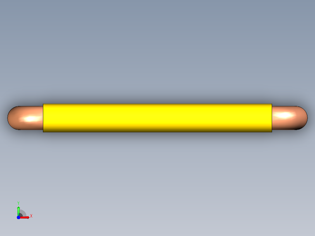 插头连接器Wirebridge_7.0xD0.6mm前视图