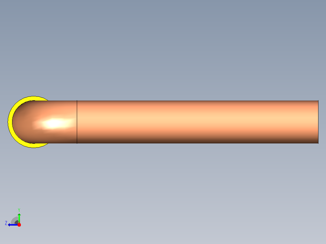 插头连接器Wirebridge_7.0xD0.6mm右视图